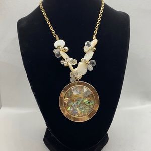 Abalone Shell Statement Necklace